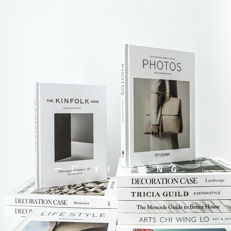 现代样板间简约民宿艺术风仿真书