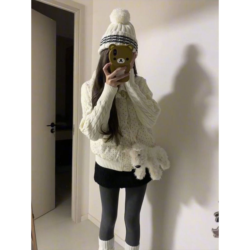 2025新款暖呼呼波点针织袖拼接棉服外套女冬季短款保暖外套面包服,女装/女士精品,棉衣/棉服,淘宝优惠券,粉丝福利购,淘宝优惠卷