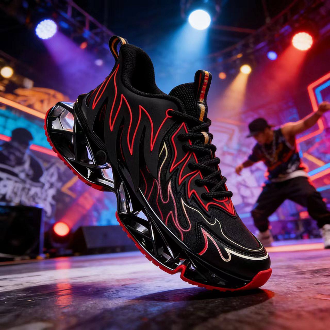 保罗圣约翰刀锋男士鞋新款潮鞋秋冬运动鞋百搭国潮酷炫男鞋子街舞