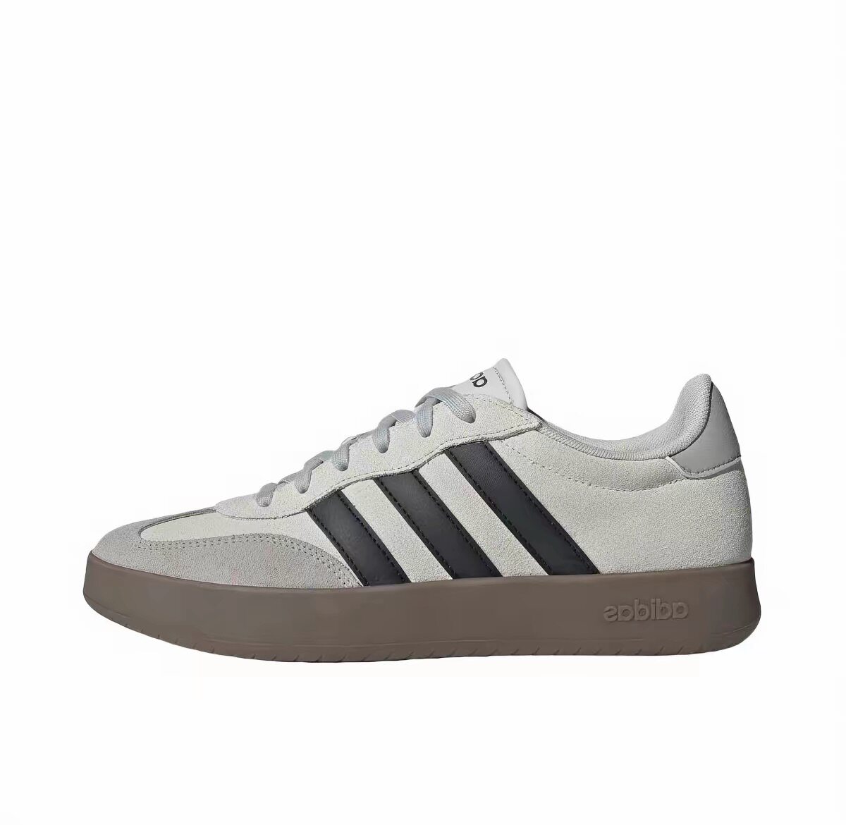 Adidas BARREDA 阿迪达斯男女同款灰色德训T头低帮休闲板鞋JQ4234