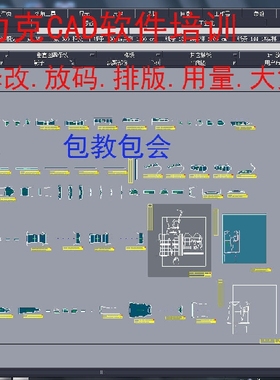 法国Lectra力克服装cadV7V8软件培训包教包会制版排版放码