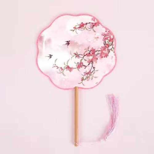 中国风汉服双面古典圆团扇