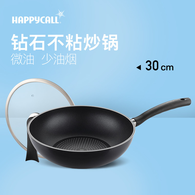 HAPPYCALL韩国进口家用平底不粘锅炒菜燃气灶适用炒菜锅30cm在类目 厨房/烹饪用具, 烹饪用具, 锅具/煲/烧水壶, 炒锅中 - 来自Buy2taobao.com提供专业的淘宝代购服务