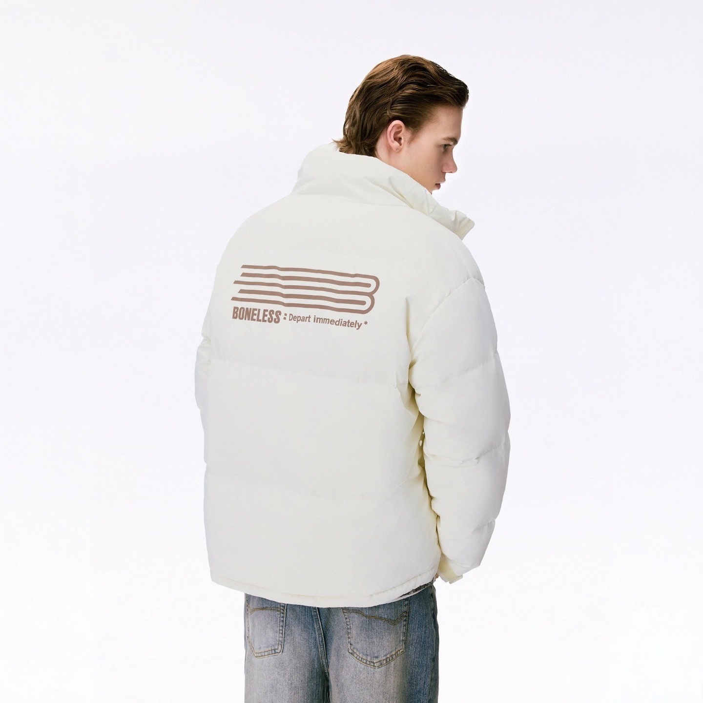 BONELESS肌理羽绒服宽松保暖外套