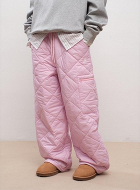 BEASTER棉裤女士2025冬季新款大口袋东北哈尔滨百搭保暖防风长裤