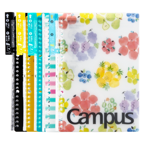 日本KOKUYO国誉campus/Smartring活页夹笔记本夹超薄活页夹A5/B5|学生文具办公易携带可对折