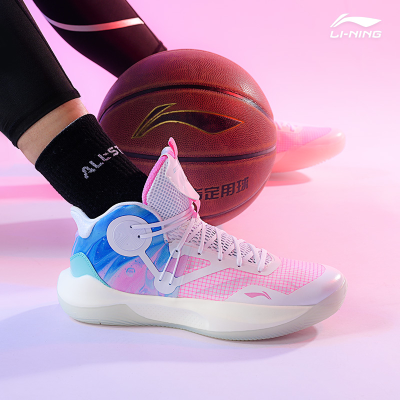 李宁音速9tdteam冰淇淋篮球鞋男6韦德之道樱花粉9中帮11运动鞋low