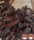 DIY雕刻手工 老挝大红酸枝边角料 小件料 把件料 原木红檀 珠子料