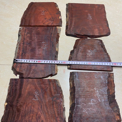 4斤一份小叶紫檀刀柄红檀红木料随形板块盒子料发簪DIY雕刻梳子料