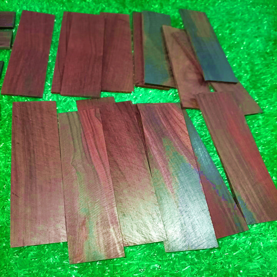 小叶紫檀书签料 雕刻料 DIY木工手工 大叶紫檀薄片贴片边角料高油