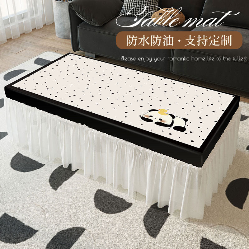 茶几桌布遮丑遮挡帘茶几套轻奢卡通餐桌布新款长方形茶几盖布桌垫,居家布艺,桌布,淘宝优惠券,粉丝福利购,淘宝优惠卷
