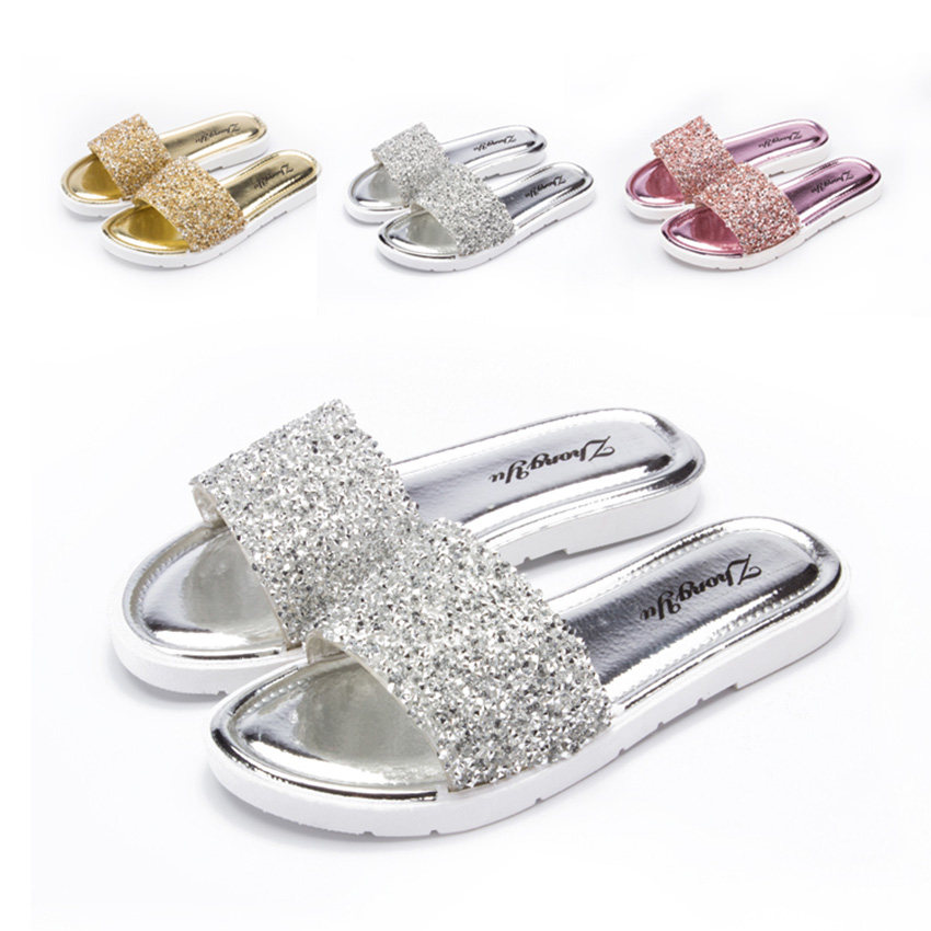 Pantoufles enfants en autre pour été - semelle caoutchouc antidérapant - Ref 986370 Image 1