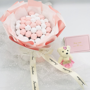 棒棒糖花束材料全套送糖纸diy零食花束材料送女友送闺蜜生日礼物