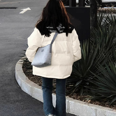 印花oversize棉衣棉袄女外套