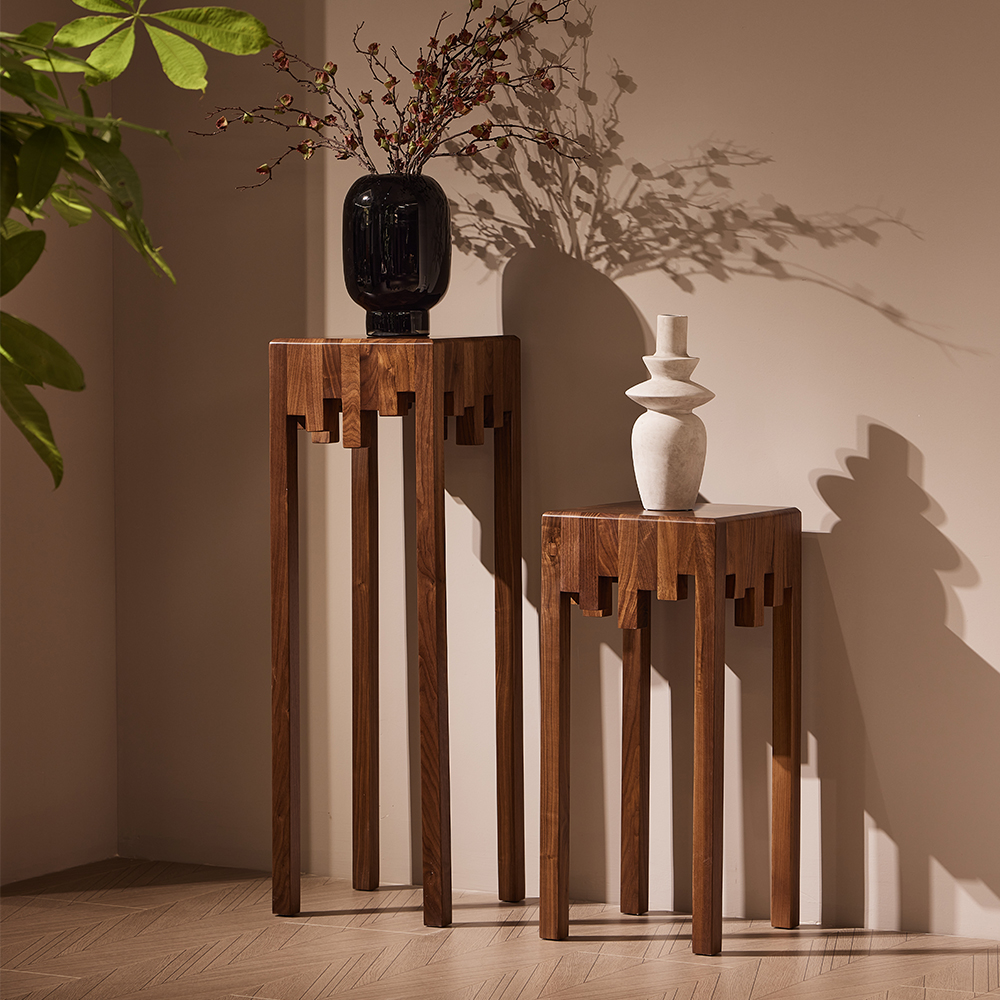 高中低多尺寸花架落地式原木花架