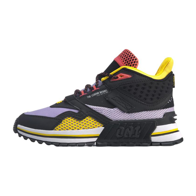 李宁休闲鞋女鞋冬季新款启程001 T1000复古缓震运动鞋AGLP094