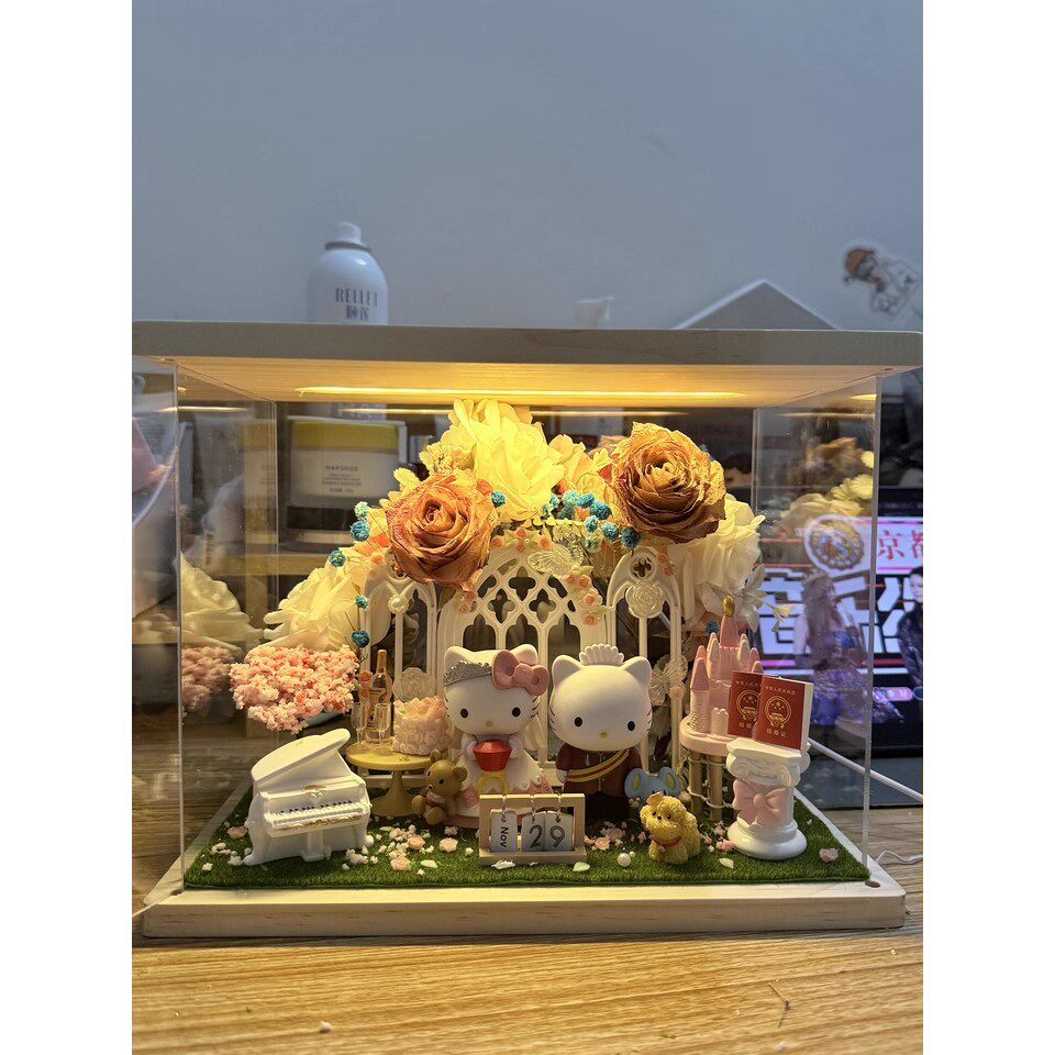 hellokitty结婚新婚礼物送新人礼品摆件送闺蜜新娘陪嫁订婚高级感