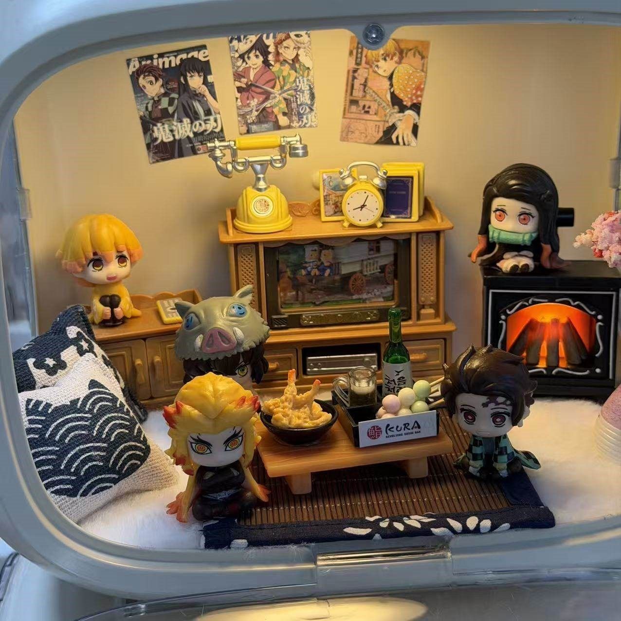 日本鬼灭之刃手办炭治郎豆子善逸吃饭团桌面机箱儿童国潮摆件礼物,节庆用品/礼品,创意礼盒/礼品套组,淘宝优惠券,粉丝福利购,淘宝优惠卷