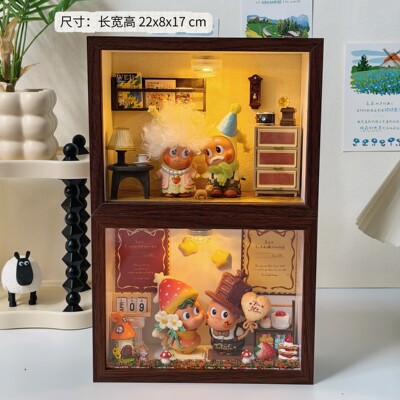 泡泡玛特星星人怦然心动盲盒收纳