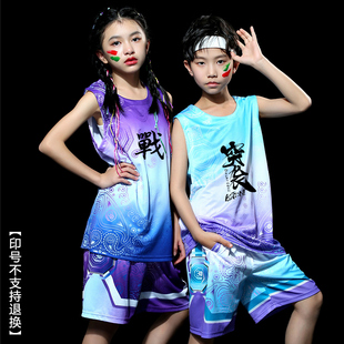 男童女中小学生比赛训练服夏幼儿园体操服球衣定制 儿童篮球服套装