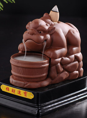 陶瓷抖音居室紫砂招财貔貅香炉
