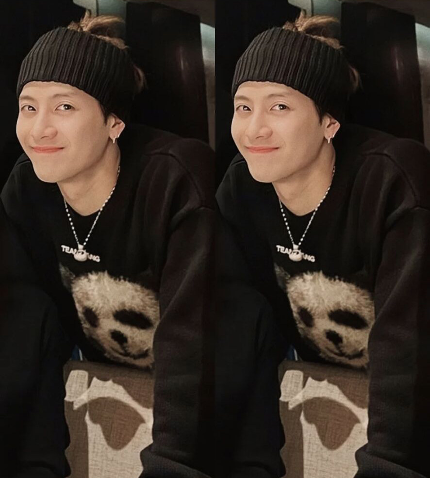 王嘉尔同款 黑色纯色毛线针织宽边发带 男生日常外戴街头休闲头套