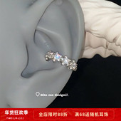 Rita Zoo 繁星锆 经典 爆闪进口锆小众精致耳环耳圈耳蜗环耳饰