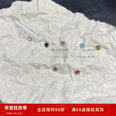 百搭养耳迷你耳钉耳饰女 S925银迷你四爪小锆石 好戴 小耳钉