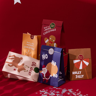 圣诞节礼品袋糖果饼干平安果包装纸袋平安夜苹果盒卡通儿童礼物袋