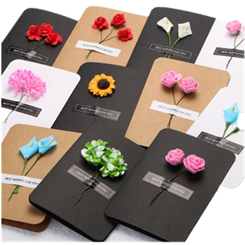 創意手工diyf仿真花賀卡留言生日祝福感恩節禮物感謝卡小卡片在類目 節慶用品/禮品, 賀卡/卡片中 - 來自Buy2taobao.com提供專業的淘寶代購服務