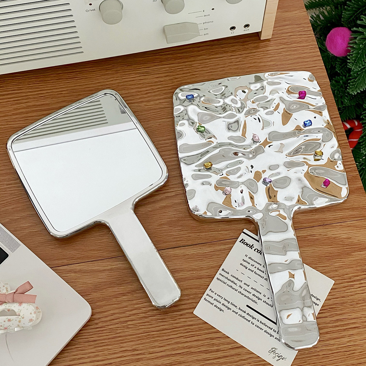 复古方形宝石镜子便携随身化妆镜女手持小镜子可爱学生宿舍梳妆镜,家庭/个人清洁工具,随身化妆镜,淘宝优惠券,粉丝福利购,淘宝优惠卷