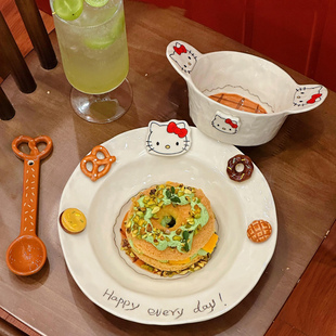 碗家用2025新款高颜值陶瓷釉下彩餐具可爱卡通饭碗酸奶碗螺蛳粉碗