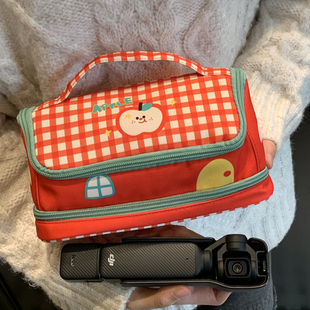 可爱小屋大疆收纳包pocket3保护套双层便携包数据线配件相机包