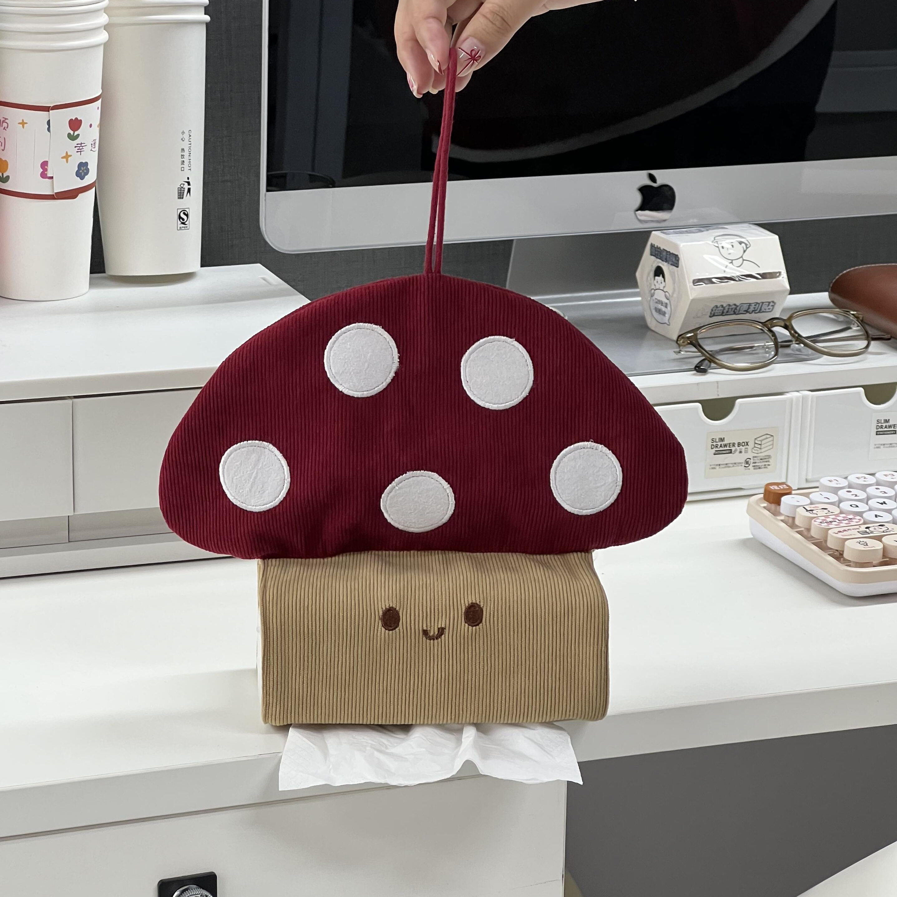 办公室抽纸盒壁挂式纸巾盒高级感湿巾抽纸挂袋可爱工位厕所纸巾袋