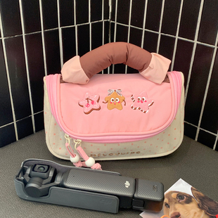 玫瑰可露丽大疆收纳包pocket3手提保护套小众ccd相机包action5