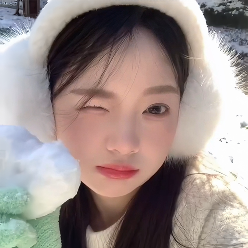 雪景出片！白色毛茸茸耳罩女冬季骑车防寒保暖大耳套护耳防冻耳包