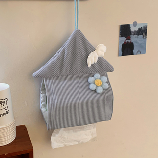 创意纸巾盒壁挂式抽纸盒家用客厅厨房卫生纸抽纸挂袋卫生间纸巾袋