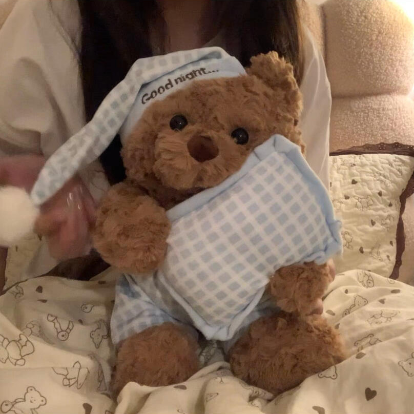 晚安小熊玩偶公仔抱睡陪伴毛绒玩具创意七夕送女生儿童生日礼物