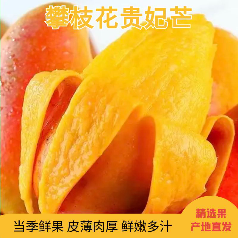 四川攀枝花贵妃芒果新鲜应季水果现摘现发皮薄肉多香甜可口整箱10