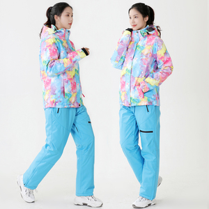 冬季新款滑雪服女套装加厚保暖双板单板户外滑雪上衣防风防水耐磨
