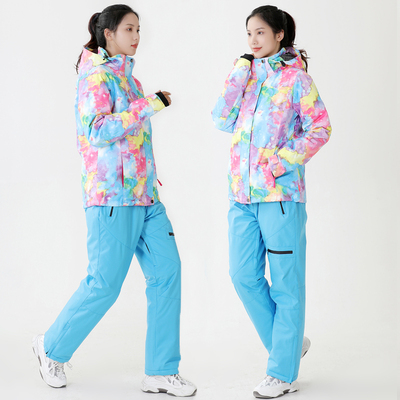 冬季新款滑雪服女套装加厚保暖双板单板户外滑雪上衣防风防水耐磨