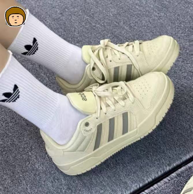 阿迪达斯 Adidas Entrap低帮运动鞋复古休闲鞋舒适轻便板鞋JS3007