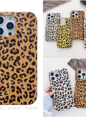 复古欧美豹纹皮质适用谷歌pixel9proxl手机壳pixel8pro谷歌7a手机套Googlepixel7谷歌6保护套5手机壳8a高级感