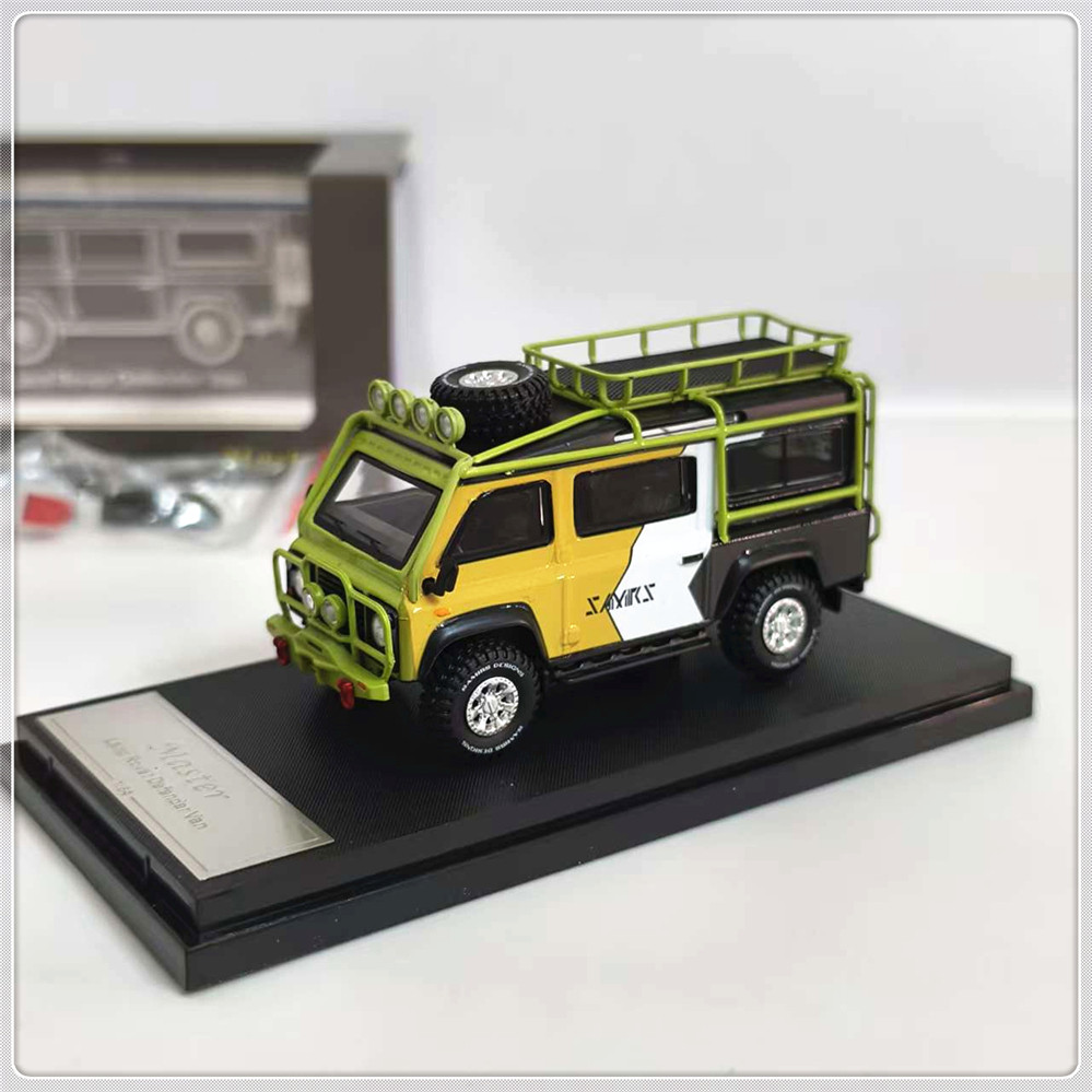 Master1:64路虎卫士改装越野车模型LandRover Defender车模带配件