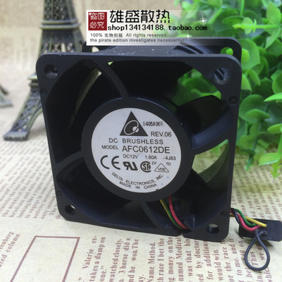 台达 6038 AFC0612DE 12V 1.80A 6CM 4线 暴力双滚珠机箱设备风扇