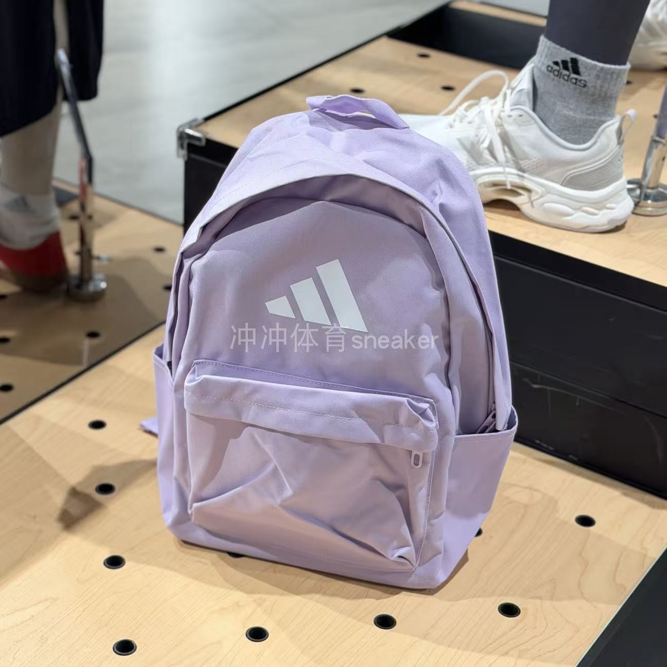 ADIDAS阿迪达斯正品经典三条纹运动休闲双肩包书包 JX8857