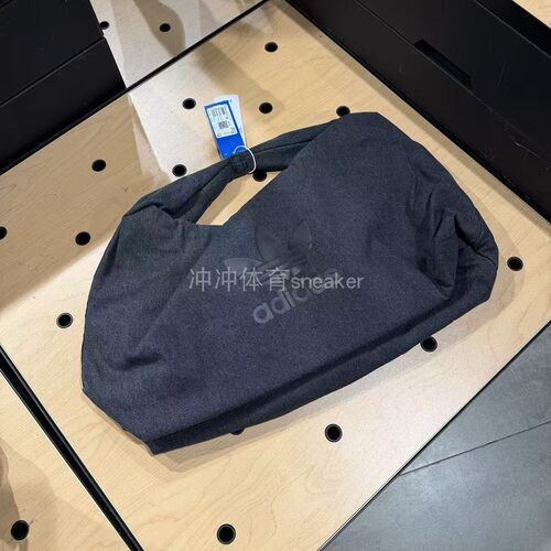 ADIDAS阿迪达斯三叶草经典牛仔风单肩运动包云朵包  IX7694