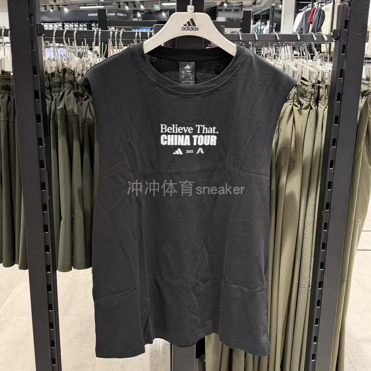 ADIDAS阿迪达斯正品针织圆领宽松运动无袖背心T恤 KS2341