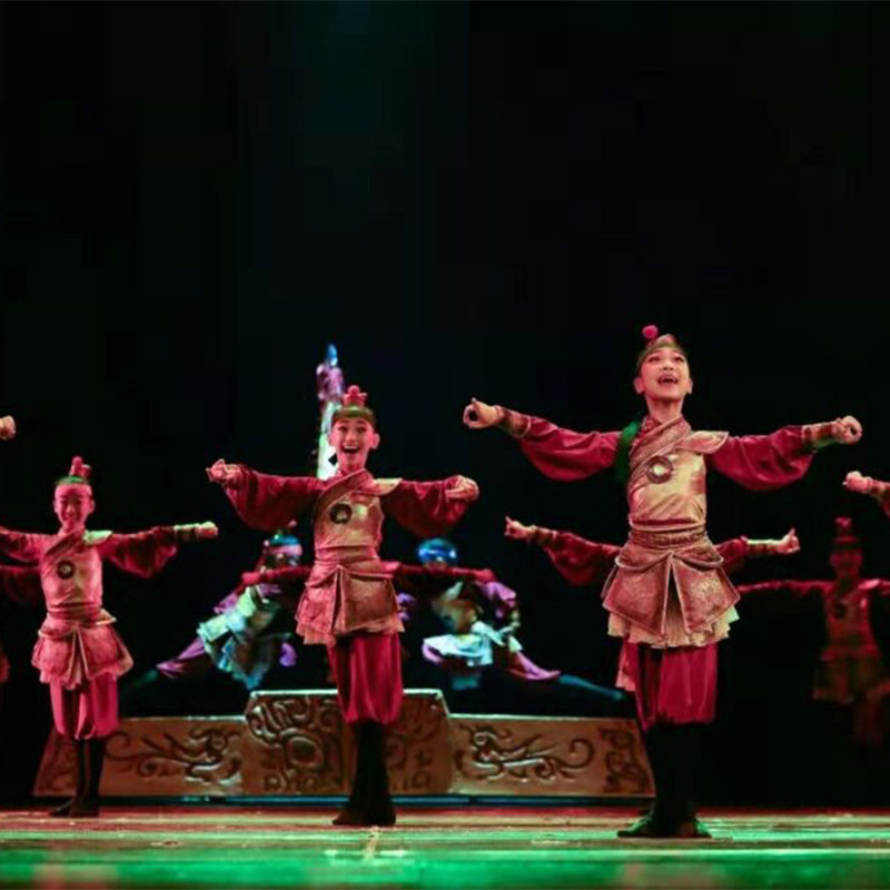 古风古代士兵舞蹈花木兰演出服