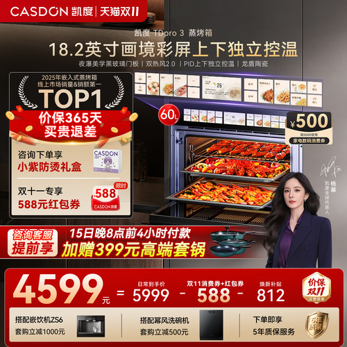 凯度TDPro3蒸烤一体机双热风